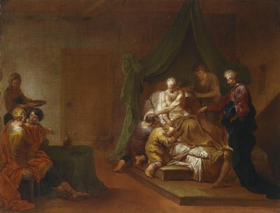 Jacob Blesses the Sons of Joseph (Ephraim and Manasseh) by Januarius Zick